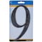 Hillman HILLMAN 6 in. Black Plastic Nail-On Number 9 1 pc, PK3 847383 - alternate 2